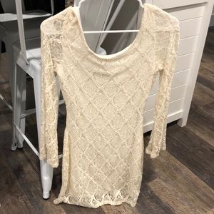 White lace Charlotte Russe Dress